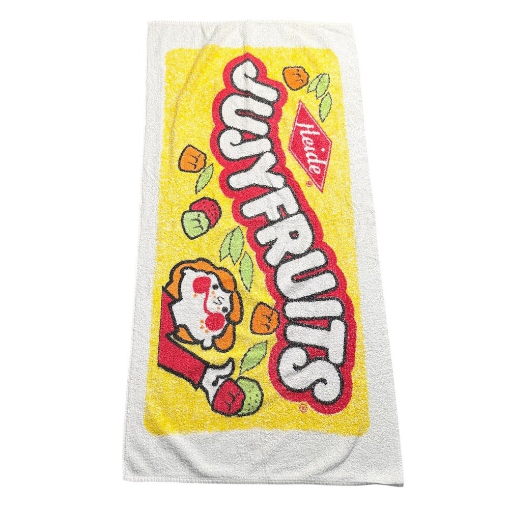 Vintage Jujyfruits Beach Towel‎ Advertising RA Briggs Made USA 27x56